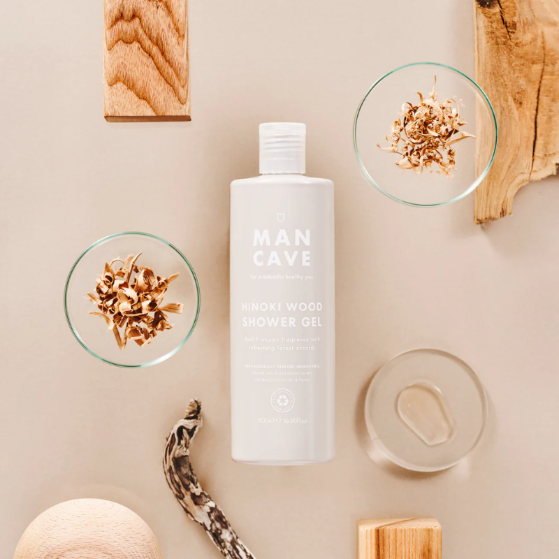 Mancave Hinoki Wood Shower Gel 500ml