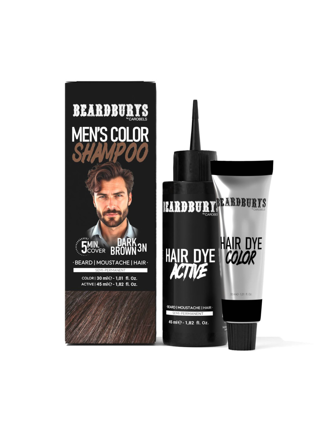 Beardbury's Colour Shampoo Dark Brown