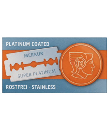 Merkur Super Platinum Coated Stainless Double Edge Safety Razor Blades - Pack of 10