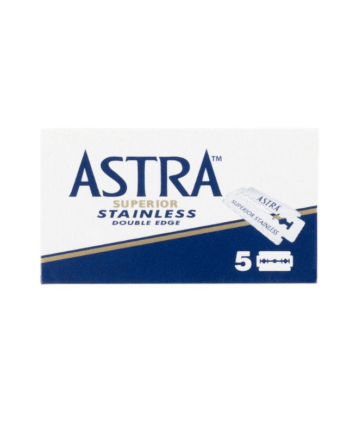 Astra Blu Superior Stainless Double Edge Razor Blades - Packs of 5