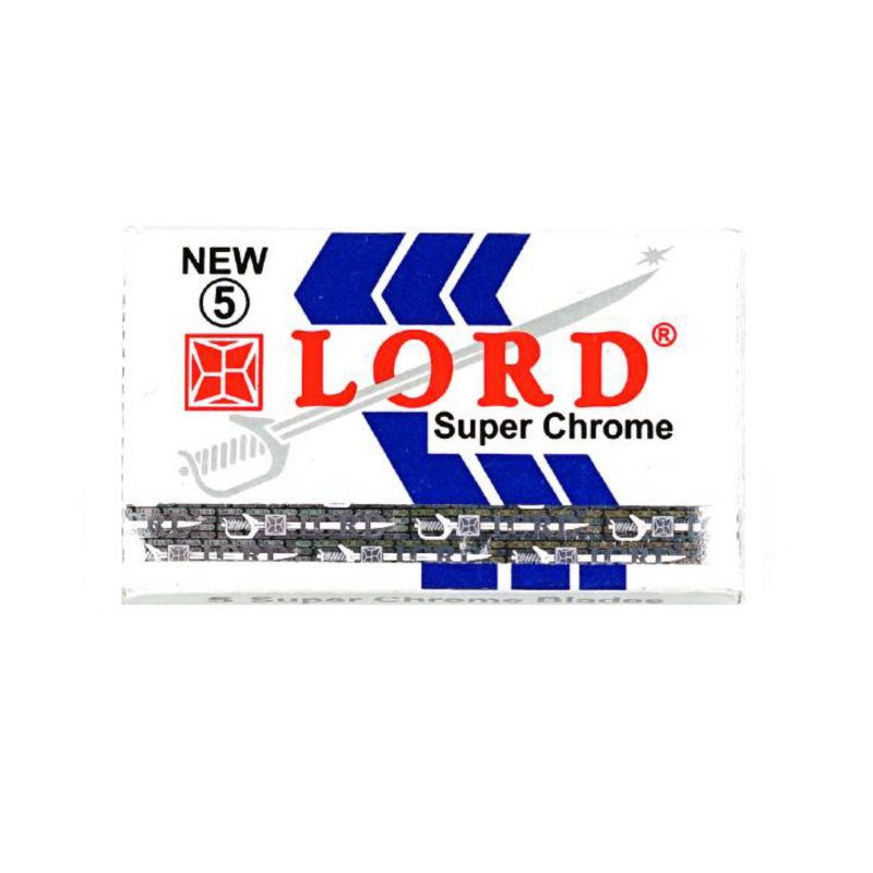 Lord Super Chrome double edge razor blades - Pack of 5