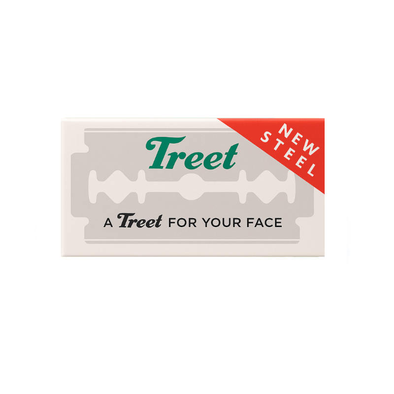 Treet New Steel Razor Blades - Pack of 10