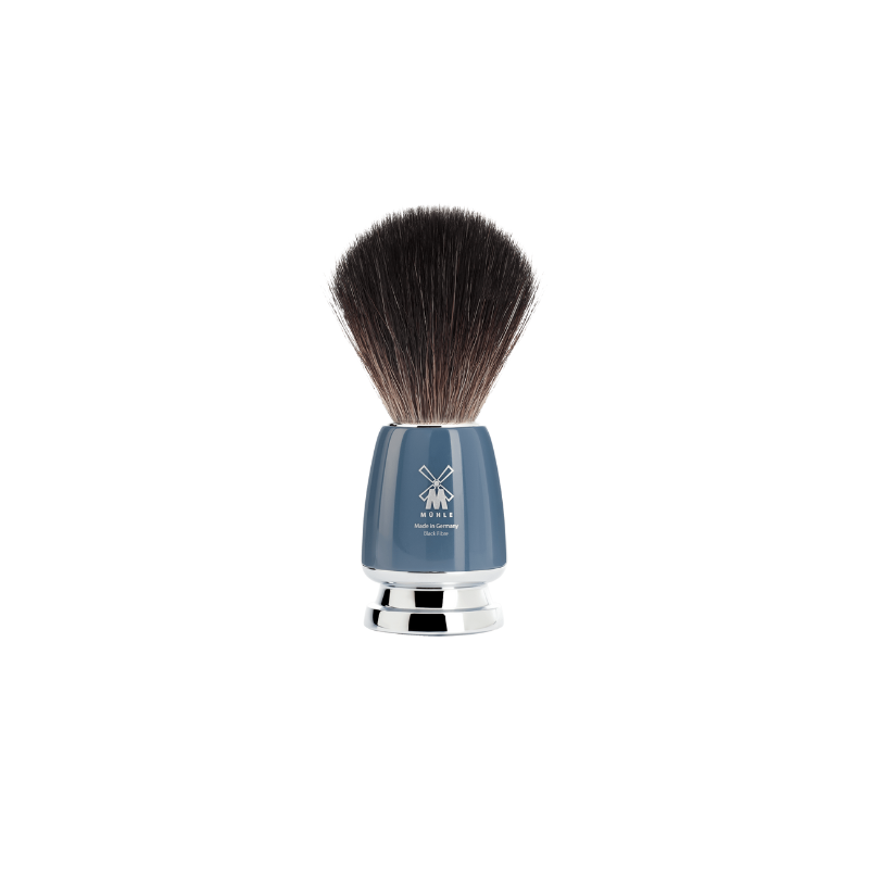 MÜHLE RYTMO 3-Piece Shaving Set – Petrol Blue, High-Grade Resin, Black Fibre, Closed Comb