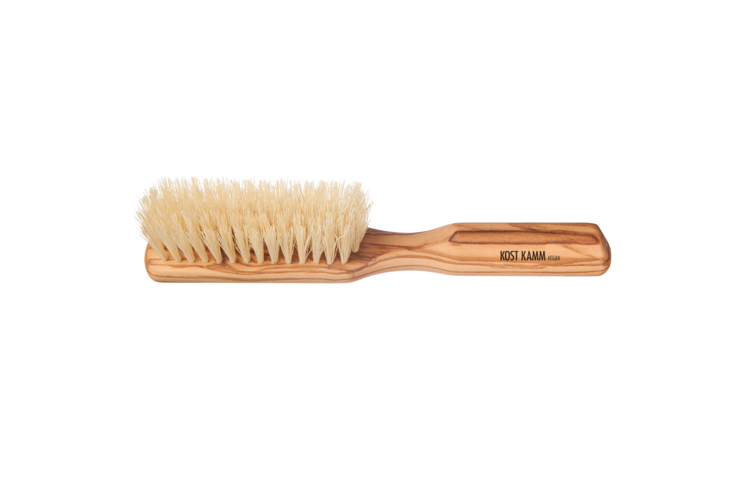 Kost Kamm Narrow Hairbrush, Olivewood, Vegan 5 Row Sisal Bristles