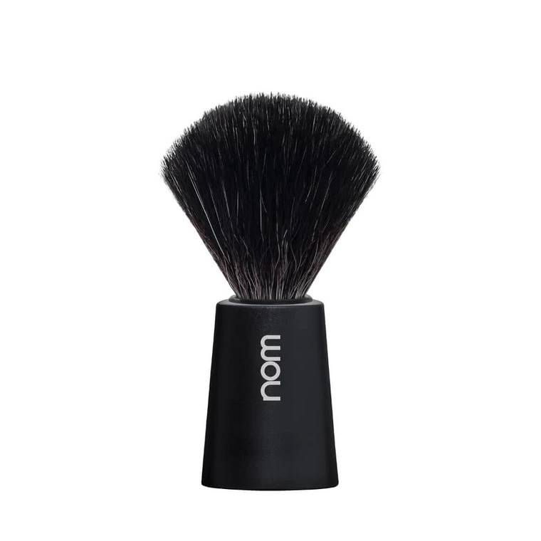Nom Carl Black Fibre Shaving Brush Black Fibre