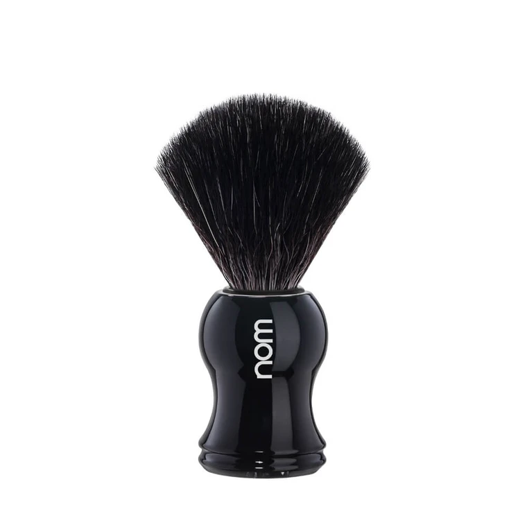 Nom Gustav Shaving Brush Pure Black Fibre