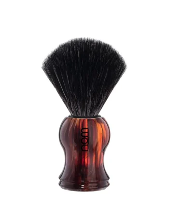 Nom Gustav Plastic Havanna Shaving Brush Black Fibre