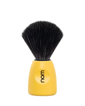 Nom Lasse Plastic Lemon Shaving Brush Black Fibre