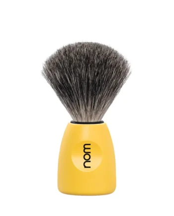 Nom Lasse Plastic Lemon Shaving Brush Pure Badger