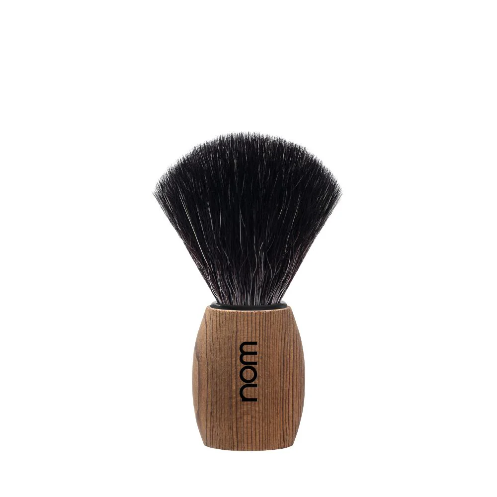 Nom Ole Blushed Ash Shaving Brush Black Fibre