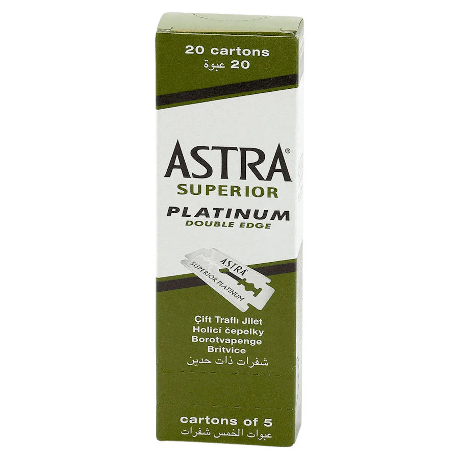 Astra Superior Platinum double-edge razor blades - Pack of 100