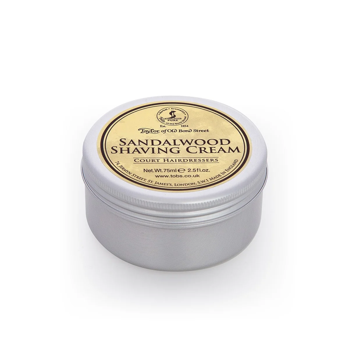 Taylor of Old Bond Street Sandalwood Shaving Cream Bowl 75ml
